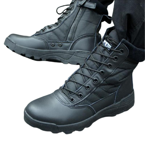 Botte de Combat Militaire en Cuir